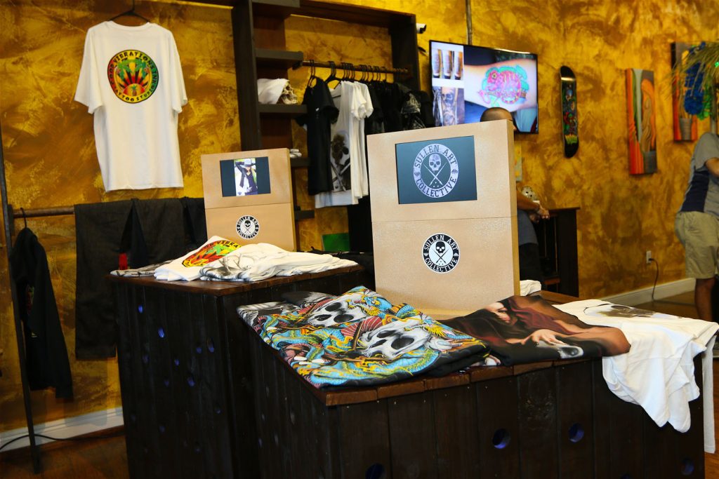 Good Vibrations Ink and Sullen Art merchandise