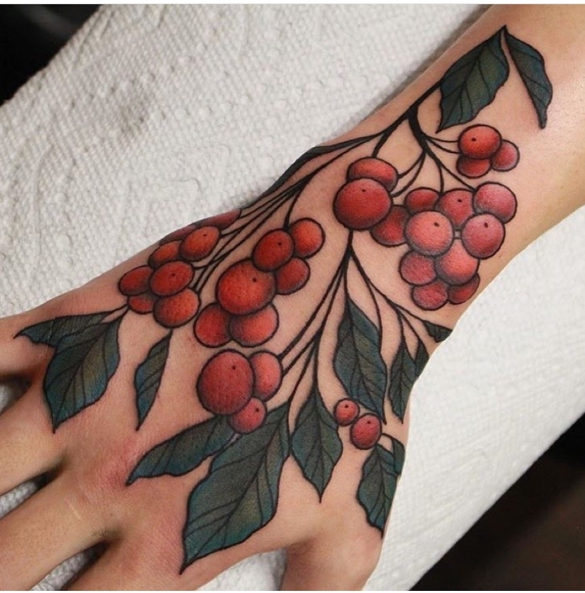 berries tattoo
