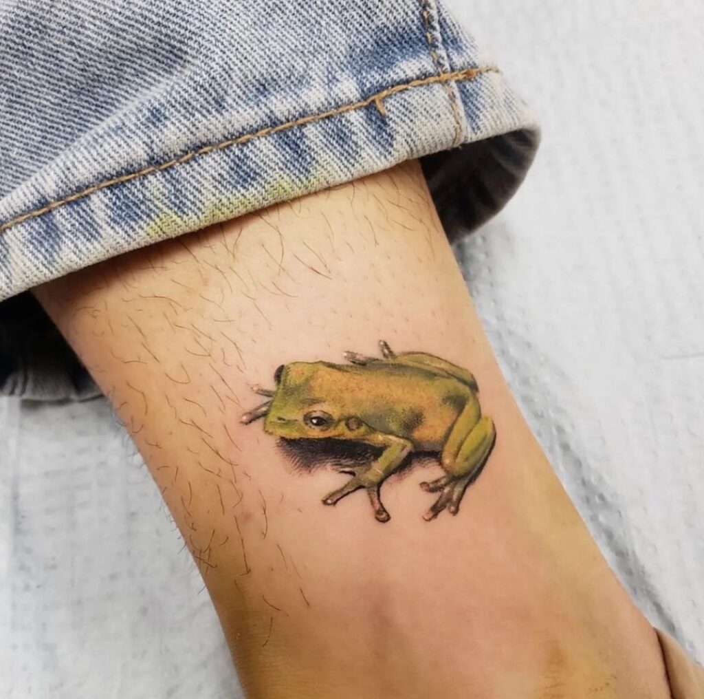 real frog tattoo