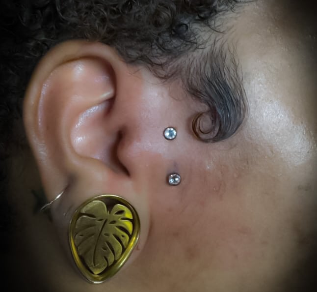 surface tragus ear piercings